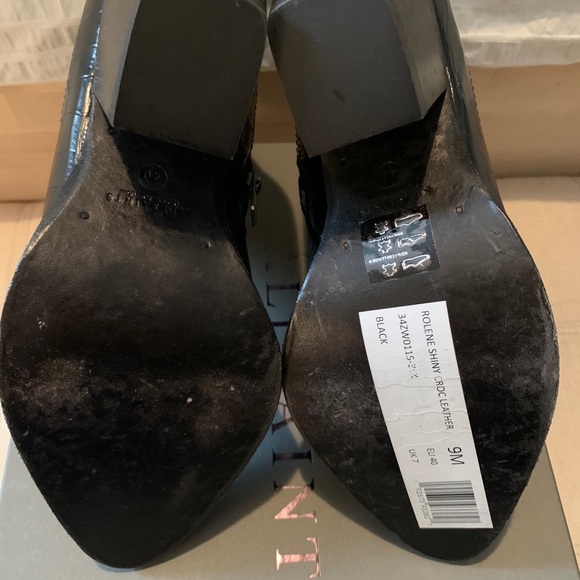 New Allsaints Rolene Western Boots 9 Black Ankle - Picture 7 of 8